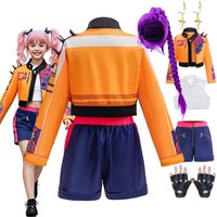 Robe de jeu de rôle 3D pour fille, 3 pièces, vêtements de spectacle de musique coréenne populaires, costume de danse, cosplay d'icône, uniforme d'équipe