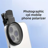 52mm CPL Clip-On Phone Camera Filter, Ultra-Thin Polarizer for Glare Reduction & Landscape Photography