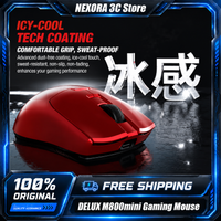 DELUX M800 Mini Wireless Gaming Mouse PAW3395 Sensor 26k DPI Ultra-Lightweight 8KHz Polling Rate Bluetooth 2.4G Tri-mode Mouse
