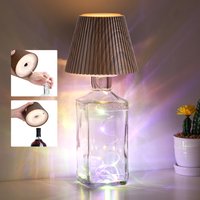 WILIT LED Wine Bottle Lamp Head Dimmable Creative Home Night Light Restaurant Bar Atmosphere Decorative Light beside Torch