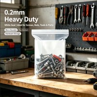 Heavy Duty PE Zipper Bags Clear Plastic Waterproof Seal Bags for Packaging Organizing And Storage