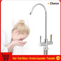 1/4'' Double Holes Sink Faucet Tap Chrome Reverse Osmosis RO Drinking Water Filter