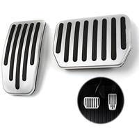 For Tesla Model Y Juniper 2025 Model 3 Highland 2024+ Foot Pedal Pads Cover Stainless Steel With Anti-Slip Accessories Set of 2