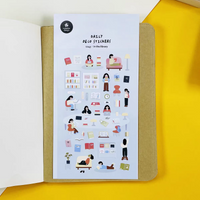 Korean Import Original Suatelier College Library Paper Stickers Scrapbooking Diy Journal Stationery Sticker Art Dec Supplies
