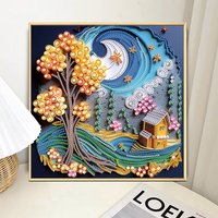 Special Shaped Diamond Art painting Kits,landscape Diamond Art Partial Mosaic Making Craft Kit for Home Decor Handmade Art Gift
