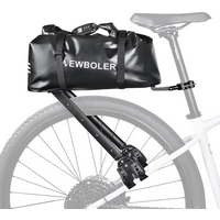 AliExpress NEWBOLER 20L Aluminium Alloy Bicycle Luggage Carrier Passcode Lock Bike Bag Bikepacking For MTB And Gravel Bike Rack Shelf