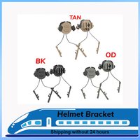 Adaptateur de rail pour casque tactique / Support de rail rapide tactique / Support de casque Airsoft pour protège-oreilles avec rotation à 360 degrés