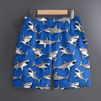 Men's Hawaiian 3D Sea Coconut Tree Pattern Beach Shorts Quick Dry Outdoor Leisure Sports Shorts Fashion Men's Shorts