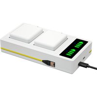 Fast LED Dual Battery Charger for Arlo Ultra/Ultra 2 and Arlo Pro 3 Pro 4 Camera Rechargeable Battery
