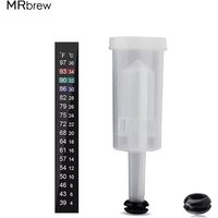 Brewing Fermentation 3-Piece Airlock & Grommet & Thermometer Stickers Kit Make Beer Wine Sauerkraut Kimchi Kombucha Pickles