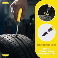 Tire Repair Kit With Screwdriver Storage Box Self-Tapping Screw Rubber Screw Tool Car Wheel Universal Puncture Repair