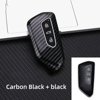 ABS Car Key Cover For VW Golf 8 Protective Shell For Skoda Octavia A8 MK4 Mk8 2020 2021 Seat Leon Mk4 Cupra Formentor Car Key