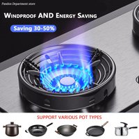 Enamel Gas Stove Energy-saving Cover Fire-gathering Reflection Outdoor Universal Ring Wind Shield Gas Stove Accessories Bracket