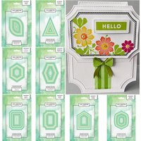 Nested Houses Nested Petal Metal Cutting Dies Scrapbook Diary Decoration Stencil Embossing Template DIY Greeting Card Handmade