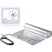 Underfloor Heating System Foil Heated Mat Kit With Wifi Tuya App Control Thermostat for Laminate Floating Carpet Wooden Bamboo