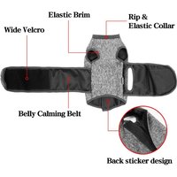 Adjustable Cat Calming Vest Soft Elastic Anti Anxiety Pet Coat Cat Recovery Clothes Breathable Cat Anxiety Jacket Rainy Day