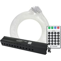 3W Bluetooth 12LEDs Fiber Optic Light Engine Shooting Star Sky DIY Remote/APP Smart phone control+60pcs 1.0mm end glow cable Kit