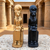 Ancient Egypt Sun God Ornament Resin Pharaoh Pyramid Ra Sitting Posture Sphinx Human Handicraft Souvenir Gift Sacrifice Party
