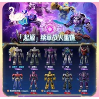 Original Blokees Figures Transformers Galaxy Version 07 - One Wave 2 Series Blind Box Megatron Peripheral Collection Toys Gifts