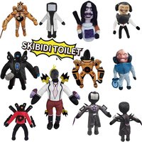 28pcs Skibidi Toilet Plush Toy Upgrade Titan TV Man Plush Clock man Speakerman Infinite War God Tv King Skibidi Toilet Toy