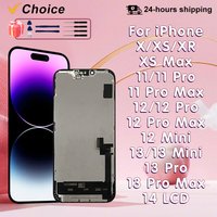AAA OLED For iPhone X XR XS LCD 13 Mini 14 PLUS 15 Display For iPhone XS MAX LCD 11 12 13 Pro MAX Display Assembly Repair Part