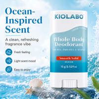 Portable body care deodorizer stick, with a fresh ocean scent, suitable for daily use, outdoor, suitable for both men and women