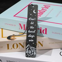 Acotar Creative Inspirational Quotes Black Moon Star Pendant Bookmark - Moon and Mountain Bookmarks, Reading Office Gifts for.