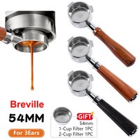 54mm Coffee Bottomless Portafilter Naked For Breville Sage 870 878 879 Filter Basket Espresso Machine Accessories Barista Tools
