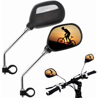 AliExpress NONE The Bicycle Rearview Mirror Can Rotate 360 Degrees. There Is a Reflector on the Back of the Bicycle Rearview Mirror.