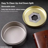High-End Mechanical Rotating Ashtray with Lid - Premium Cigar Accessory & Unique Tech Gift for Men