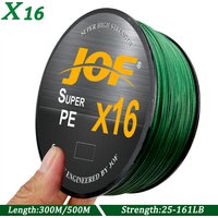 X16 Strong Fishing Line 300/500m 16Strands Hollow Braided PE Wire Multifilament Fishing Line Carp Fly Fishing Wire 25-161LBS