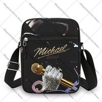 Adult Fashion Printed Crossbody Bag King of Pop MJ Casual Phone Storage Pouch Michael Jackson Accessories Handbags Fan Gift 2026