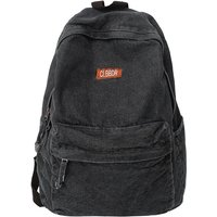 100% Cotton School Bags Solid Black Canvas Casual Backpacks Unisex Large Capacity Denim Satchels Soft Cloth Travel Packages