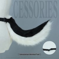 3 Colors Halloween Simulation Animal Tail Cosplay props Hand-made Comic-con Party Maid Dressed up Cute Lolita JK Furry Dog Tail