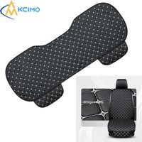 Universal Pu Leather Car Seat Covers - Front & Rear Seat Protectors with Anti-Slip Backing, Soft Cushion for All-Season