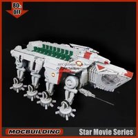 Movie Scene Walker Robot MOC Building Blocks Space Battle Raider Technology Bricks DIY Assembly Toys Collection Xmas Gifts