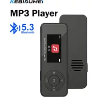 KEBIDUMEI MP3 Player with Screen Bluetooth 5.3 Student Walkman Portable HiFi Music Player Built in Speaker FM Radio E-Book