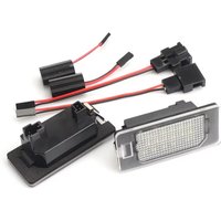 For Skoda Rapid Yeti Octavia 3 Superb B6 Fabia 2pcs 6000K White Car Led License Plate Lights Car-Styling Number Lamps