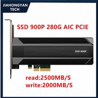 Original For Inter Optane 900p 280G PCI-E AIC HHHL Plug-in NVME solid State SSD NEW SSDPED1D280GGAX1