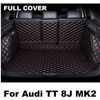 Trunk Mats For Audi TT 8J MK2 4 Seat 2007~2014 Coche Tank Organizer Mat Accessori Per Auto Car Trunk Storage Pad Car Accessories