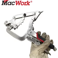 10 Inch C Clamp Three Head Locking Pliers Adjustable Width Holding For 2“ To 5" Vise Grip Welding Woodworking alicate parafusos