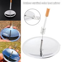 Concave Mirror Outdoor Survival Fire Solar Spark Lighter Emergency Fire Tool Camping Hiking Supplies
