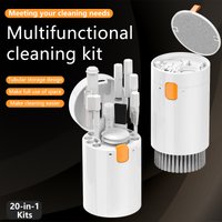 20-in-1 Multi-Function Electronic Product Cleaner Tool Kit, Used for Laptop Phone Screens keyboard Camera Earbuds Cleaning Tools