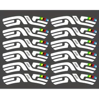 AliExpress NONE 12Pcs Rainbow Spoke Bike Wheel Stickers Vibrant Colorful Durable PVC Vinyl Decals for Bicycle Rim Laptop Helmet DIY Decoration
