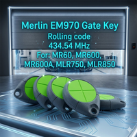 5PCS Merlin E970M For MR550EVO MR60 MR600 CR625EVO CR655MYQ Command Transmitter Gate Opener Rolling Code