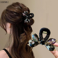 Crystal Half-up Hair Clip Exquisite Rhinestone Side Hair Clip Shark Clip For Women〔CC55〕