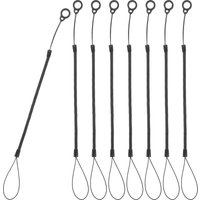 8 Pcs Highquality Stylus Spring Black Mobile Phone Lanyard Spring Cords PVC Phone Strap Anti Lost Lanyard for Pen