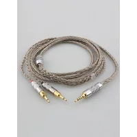 16 Cores Silver Plated HiFi Cable 6.35mm 3.5mm 4.4mm Male to Dual 2.5mm Adapter for Sennheiser HD700 NW ZX300A Headphone