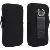 Cell Phone Pouch For iphone Samsung Motorola Xiaomi Huawei Smartphone Stretch Material Zipper Sleeve Hanging Waist bag Universal