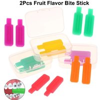 2Pcs Fruit Flavor Dental Aligner Chompers Chewies for Invisalign Aligner Flavors Orthodontic Aligner Trays Seater Oral Care Tool